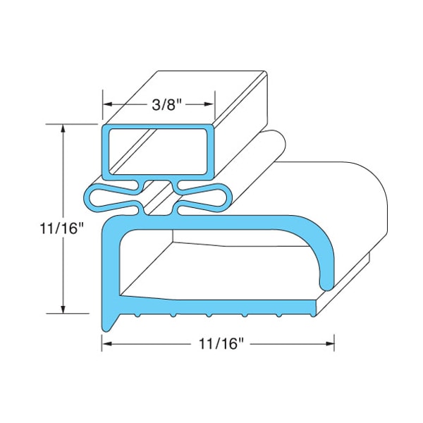 Gasket   Kit, 37"X87", Magnetic